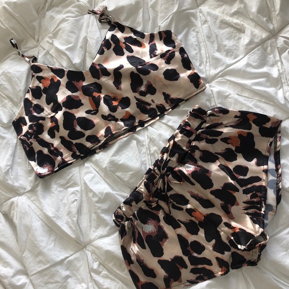 Leopard Print Pajama Set - Picture 3 of 5